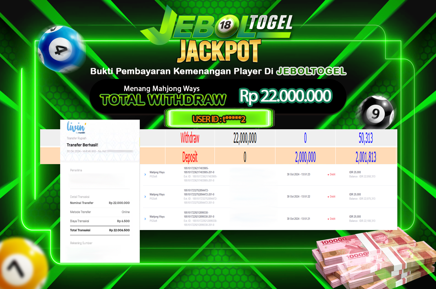 Bukti JP ( 30 Oktober  2024 ) Lunas 22.000.000, -
